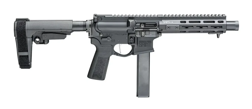 Springfield Armory Saint Victor 9mm pistol with 8.5-inch barrel and SB-A3 brace