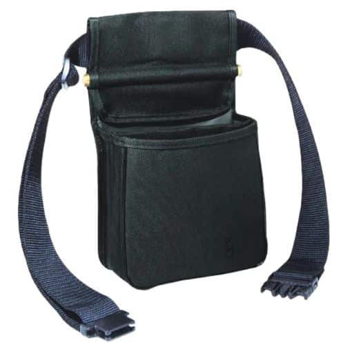 Bob Allen 18000 Original black nylon divided shell pouch with belt mount