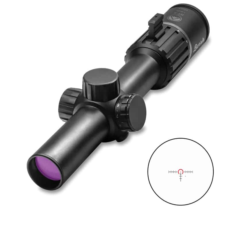 Burris RT-6 1-6x24mm illuminated Ballistic AR rifle scope in matte black