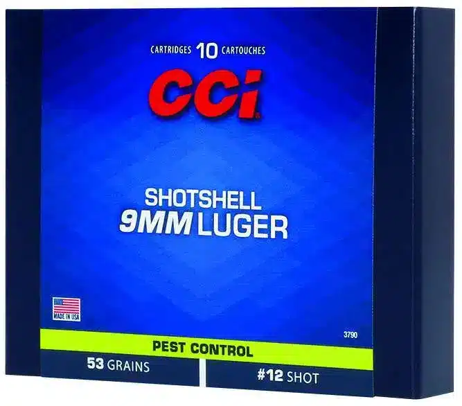 CCI 3790 9mm Luger shotshell ammunition, 53 grain, 10-round box
