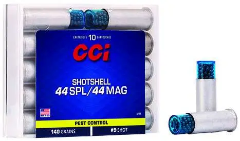 CCI 3744 140 grain #9 shot handgun shotshell ammunition, 10 rounds