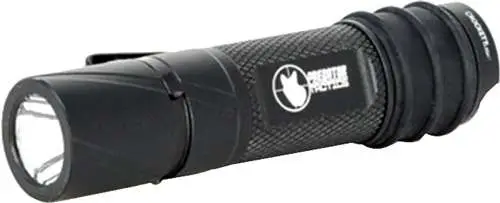 Predator Tactics black LED light with magnetic tail cap and hat or belt clip
