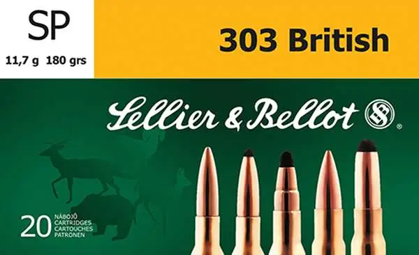 Sellier & Bellot .303 British 180 grain soft point ammunition, 20 rounds