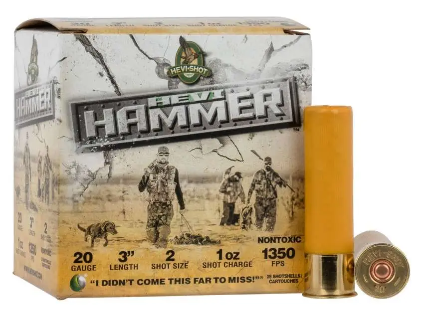 HEVI-Shot HEVI-Hammer 20 gauge 3-inch #2 waterfowl shotshells