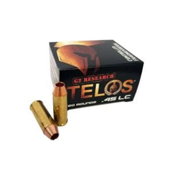 G2 Research Telos .45 Colt 20-round handgun ammunition box