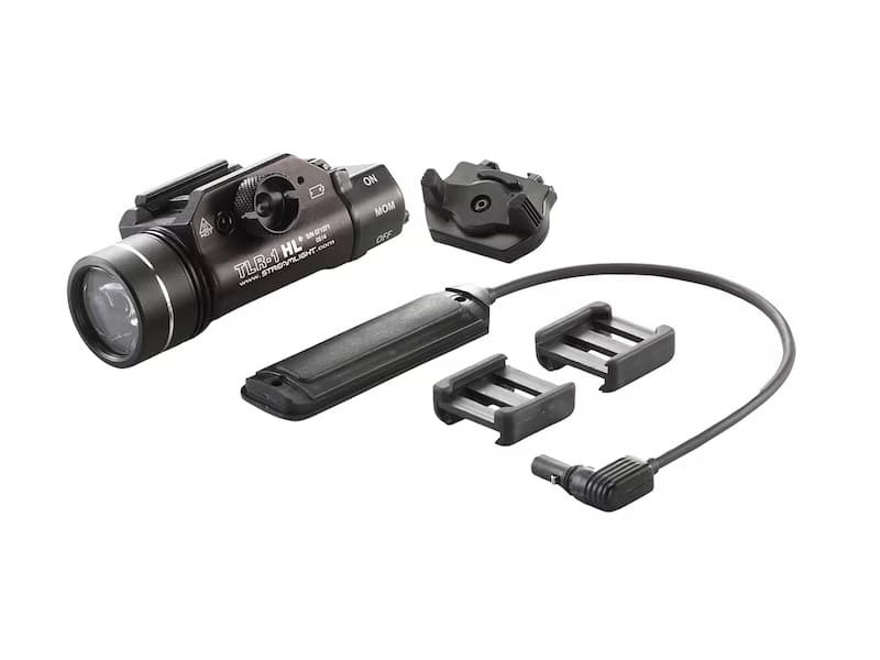 Streamlight TLR-1 HL black long gun weapon light kit with pressure switch