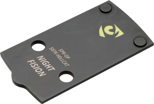 Night Fision black stainless steel optic plate for Springfield Hellcat and Holosun 507K/407K