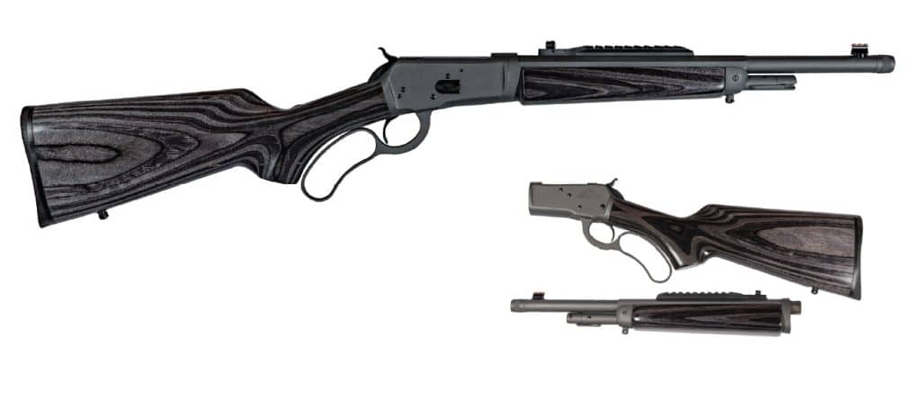 Chiappa Firearms 1892 Wildlands .44 Magnum rifle with 16.5-inch gray threaded barrel