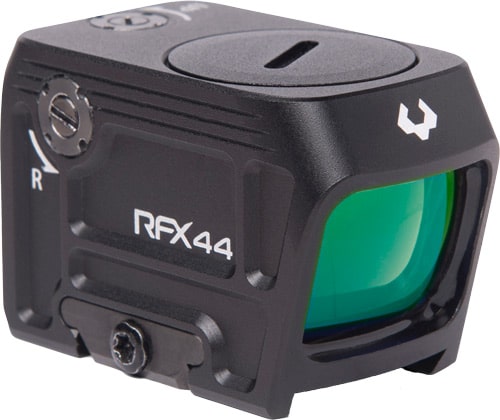 Viridian RFX44 black closed-emitter 5 MOA green dot sight with Shield adapter