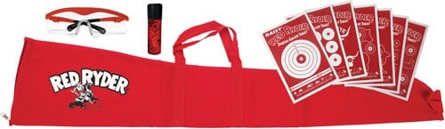Daisy Red Ryder Starter Kit with BB tin, glasses, sleeve, and paper targets