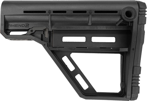Amend2 AMS Modular black M-LOK Mil-Spec carbine stock