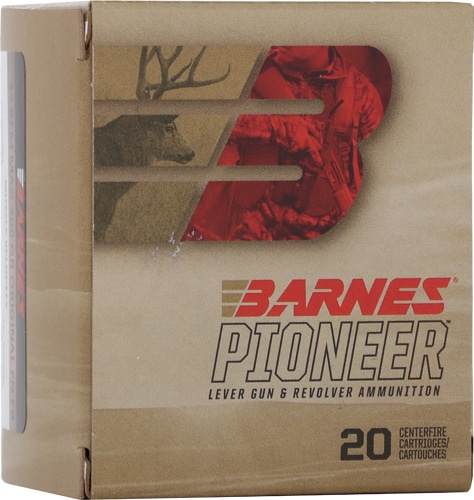 Barnes Pioneer .44 Remington Magnum 300-grain ammunition box