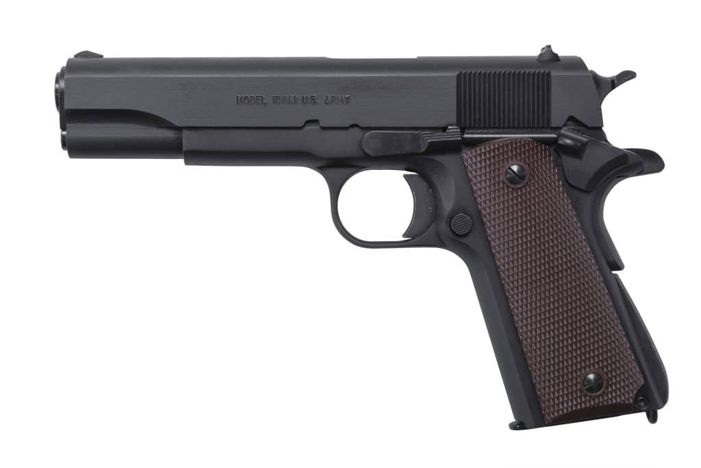 Auto-Ordnance 1911A1 GI .45 ACP pistol with 5-inch barrel and matte black finish