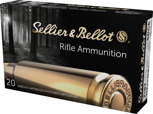 Sellier & Bellot 7x57mm Mauser 173 grain SPCE rifle ammunition box