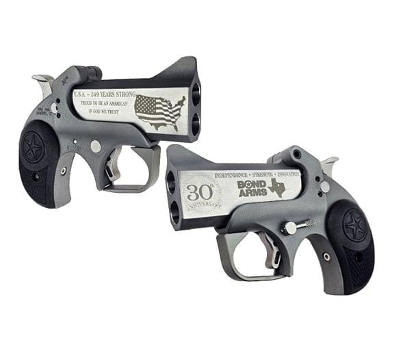 Bond Arms 30th Anniversary Rough Series .45 Colt/.410 derringer with 3-inch engraved barrel