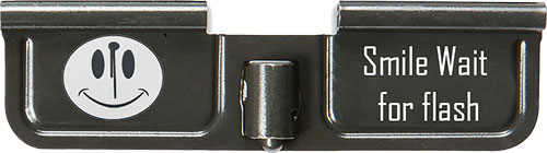 Battle Arms Development black laser-engraved AR-15 dust cover