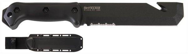 Ka-Bar BK3 Becker Tac Tool 7-inch fixed blade with black handle and sheath