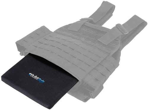 BulletSafe flexible armor panel with Level IIIA shooters cut design