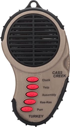 Cass Creek Ergo electronic turkey call in black and outdoor green