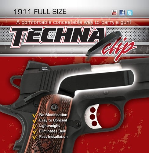 Techna Clips right-hand belt clip for Colt 1911 and Commander