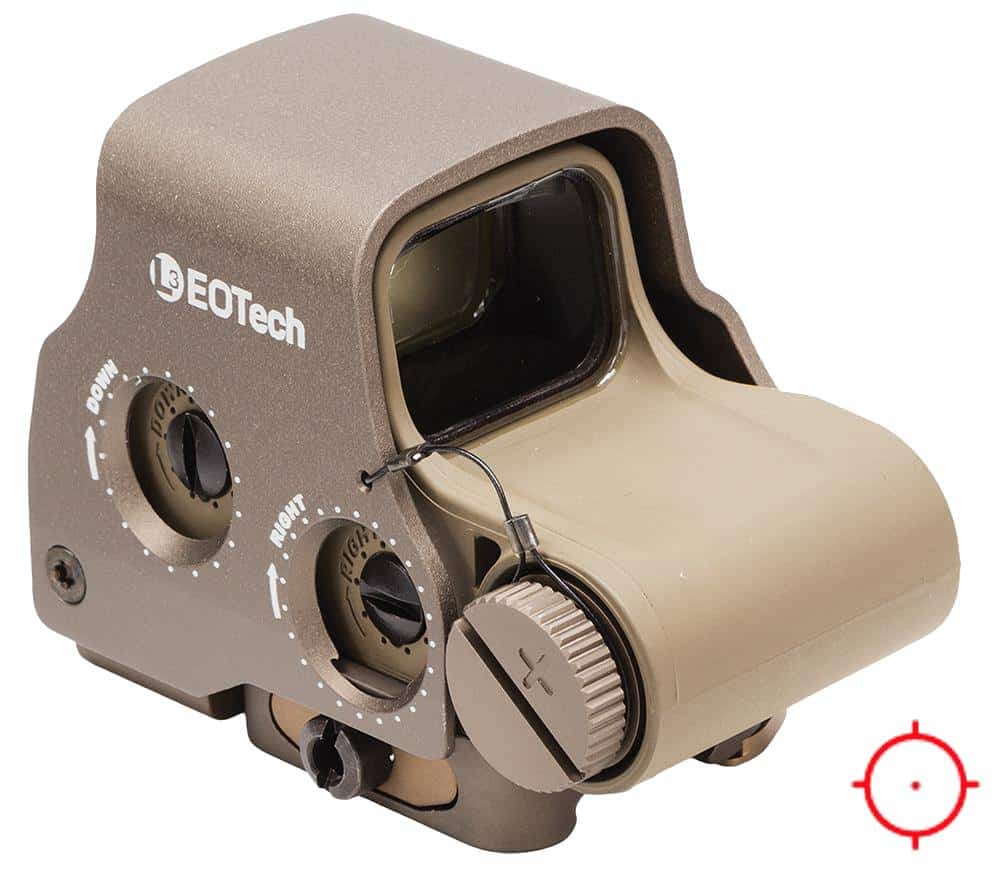 EOTECH EXPS3-2 TAN holographic sight with 68 MOA ring and two 1 MOA dots