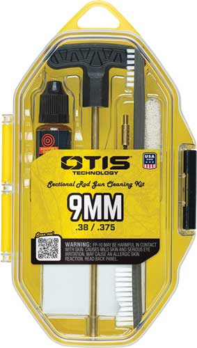 Otis cleaning kit with sectional brass rods and cleaning accessories
