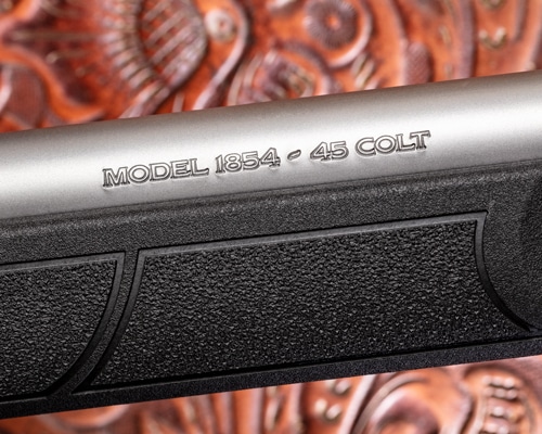 Smith & Wesson Model 1854 .45 Long Colt rifle with stainless finish and black synthetic stock