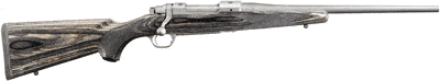 Ruger compact .308 Win bolt-action rifle with 16.5-inch stainless barrel and black laminate stock