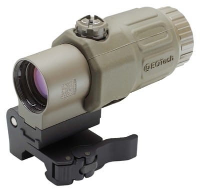 EOTECH G33 3X magnifier with tan Switch-to-Side mount