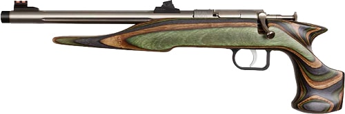 Chipmunk Pistol Hunter .22 LR with stainless threaded barrel and camo laminate stock