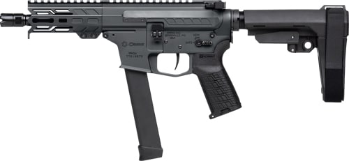 CMMG Banshee MkGs 9mm 5-inch pistol with RipBrace in tungsten