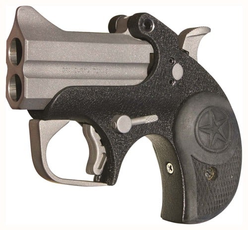 Bond Arms Backup .45 ACP derringer with 2.5-inch barrel and rubber grips
