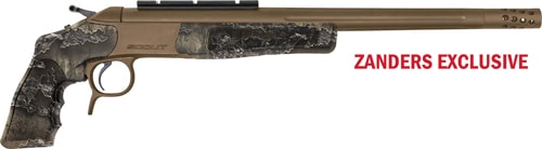 CVA Scout 22-250 Rem pistol with 14-inch threaded barrel in Burnt Bronze