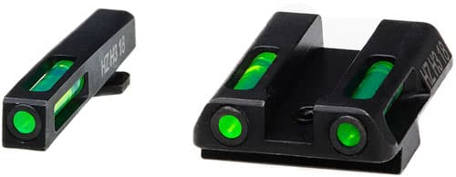 Hi-Viz LiteWave H3 GLN321 sight set with green illumination and white-outline front sight