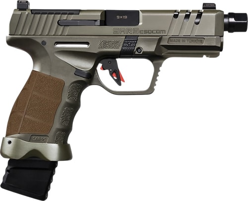SAR Arms SAR9 Compact SOCOM Comp 9mm semi-auto pistol in green