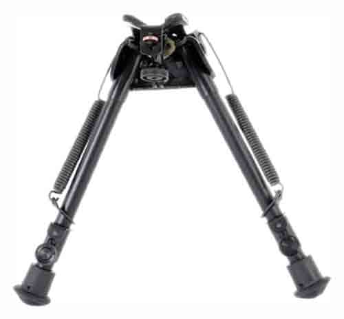 Harris Engineering 9-13-inch black swivel bipod with folding legs