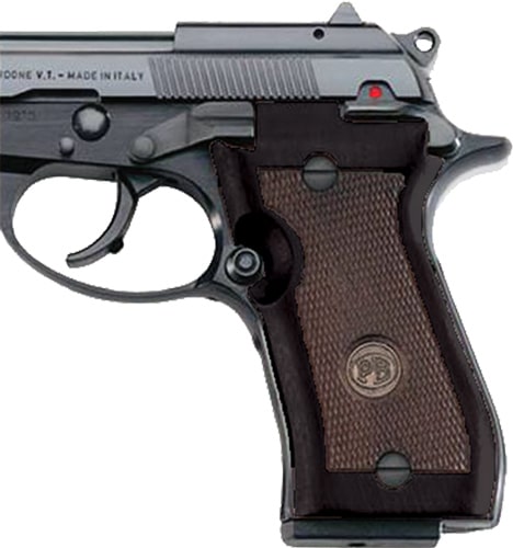 Beretta 87 standard wood checkered right-hand grips with walnut finish