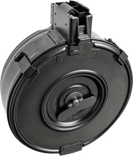 KCI USA AK-47 7.62x39mm 75-round black steel drum magazine