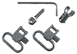 Uncle Mike's QD 115 U22 1-inch blued swivel set