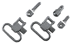 Quick-detach blued steel sling swivels for Ruger 10/22, No. 3 and .44 carbines