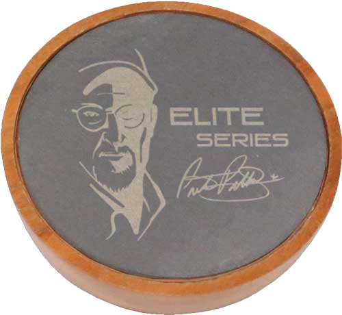 Pittman Game Calls Elite Series Slate Call with black slate top and cherry wood pot