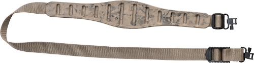 Quake Claw Contour sling in sand camo with included swivels