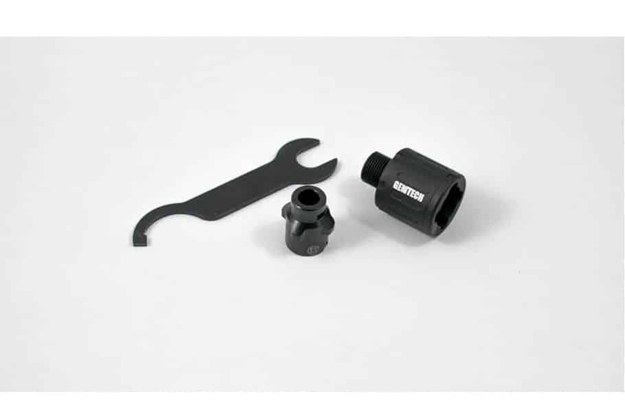 Gemtech 22 QDA Assembly 1/2-28 thread adapter in black