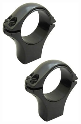 High black Optilock scope rings for 1-inch scope tubes