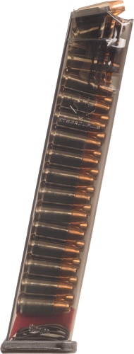 ETS Group 27-round 9mm carbon smoke polymer magazine for Glock