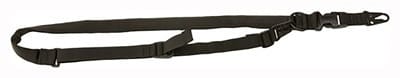 Tac Shield Warrior 2-in-1 black padded sling with HK snap hooks