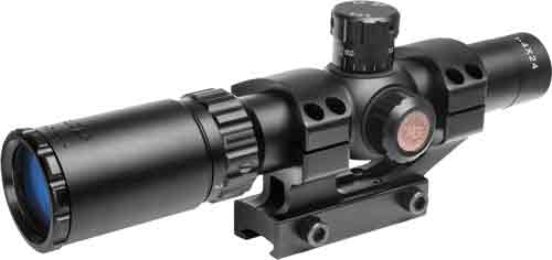 TRUGLO TG8514BT Tru-Brite 30 1-4x24mm Mil-Dot scope with rings