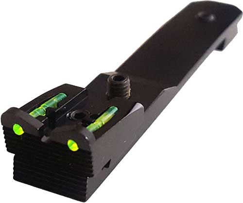 Hi-Viz green universal adjustable rear rifle sight for 3/8-inch dovetails
