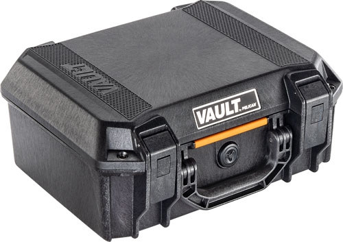 Pelican V200 Vault medium black polymer pistol case with foam interior