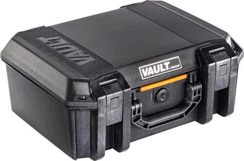 Pelican V300 Vault large black polymer handgun case with foam